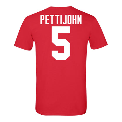 Ohio State Buckeyes #5 Riley Pettijohn Student Athlete Football T-Shirt - Back View