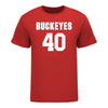 Ohio State Buckeyes Men's Lacrosse Student Athlete #40 Jack Allen - Front View