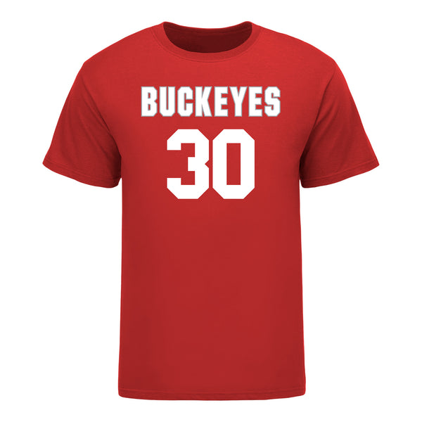 Ohio State Buckeyes Men's Lacrosse Student Athlete #30 Kurt Bruun - Front View