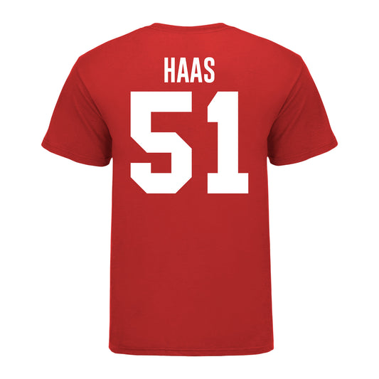 Ohio State Buckeyes Men's Lacrosse Student Athlete #51 Garrett Haas - Back View