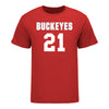 Ohio State Buckeyes Men's Lacrosse Student Athlete #21 Kyle Lewis - Front View