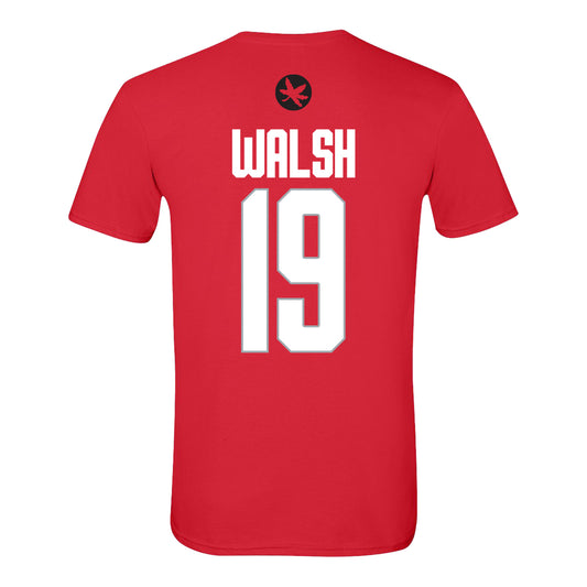 Ohio State Buckeyes Men's Lacrosse Student Athlete #19 Jackson Walsh - Back View