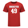 Ohio State Buckeyes Men's Lacrosse Student Athlete #49 Aiden Bodonyi - Front View