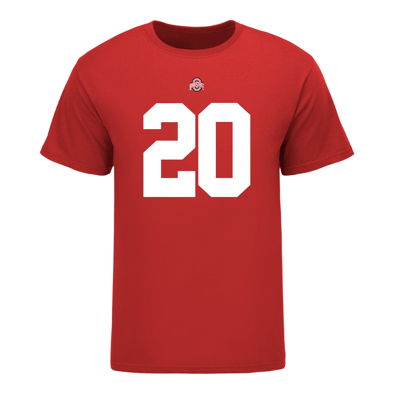 Ohio State Buckeyes James Peoples #20 Student Athlete Football T-Shirt - Front View