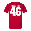 Ohio State Buckeyes Jace Middleton #46 Student Athlete Football T-Shirt - Back View
