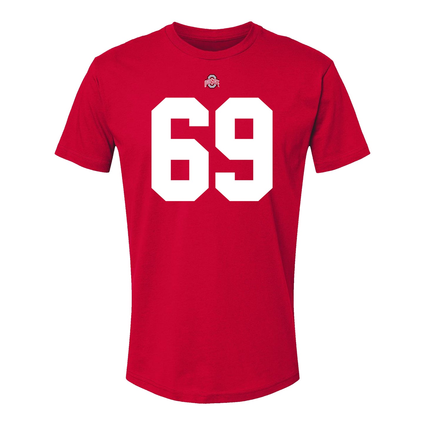 Ohio State Buckeyes Ian Moore #69 Student Athlete Football T-Shirt - Front View