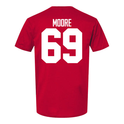 Ohio State Buckeyes Ian Moore #69 Student Athlete Football T-Shirt - Back View