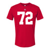 Ohio State Buckeyes Deontae Armstrong #72 Student Athlete Football T-Shirt - Front View
