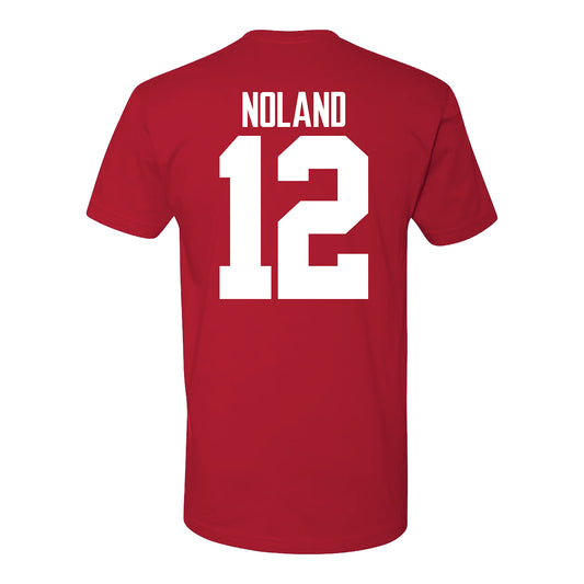 Ohio State Buckeyes Air Noland #12 Student Athlete Football T-Shirt - Back View