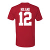 Ohio State Buckeyes Air Noland #12 Student Athlete Football T-Shirt - Back View
