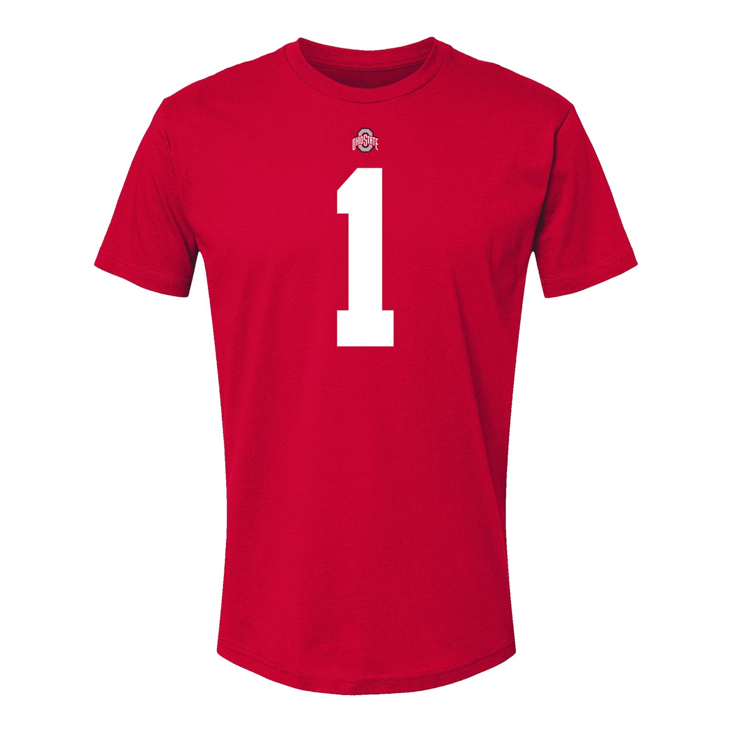 Ohio State Buckeyes Quinshon Judkins #1 Student Athlete Football T-Shirt - Front View