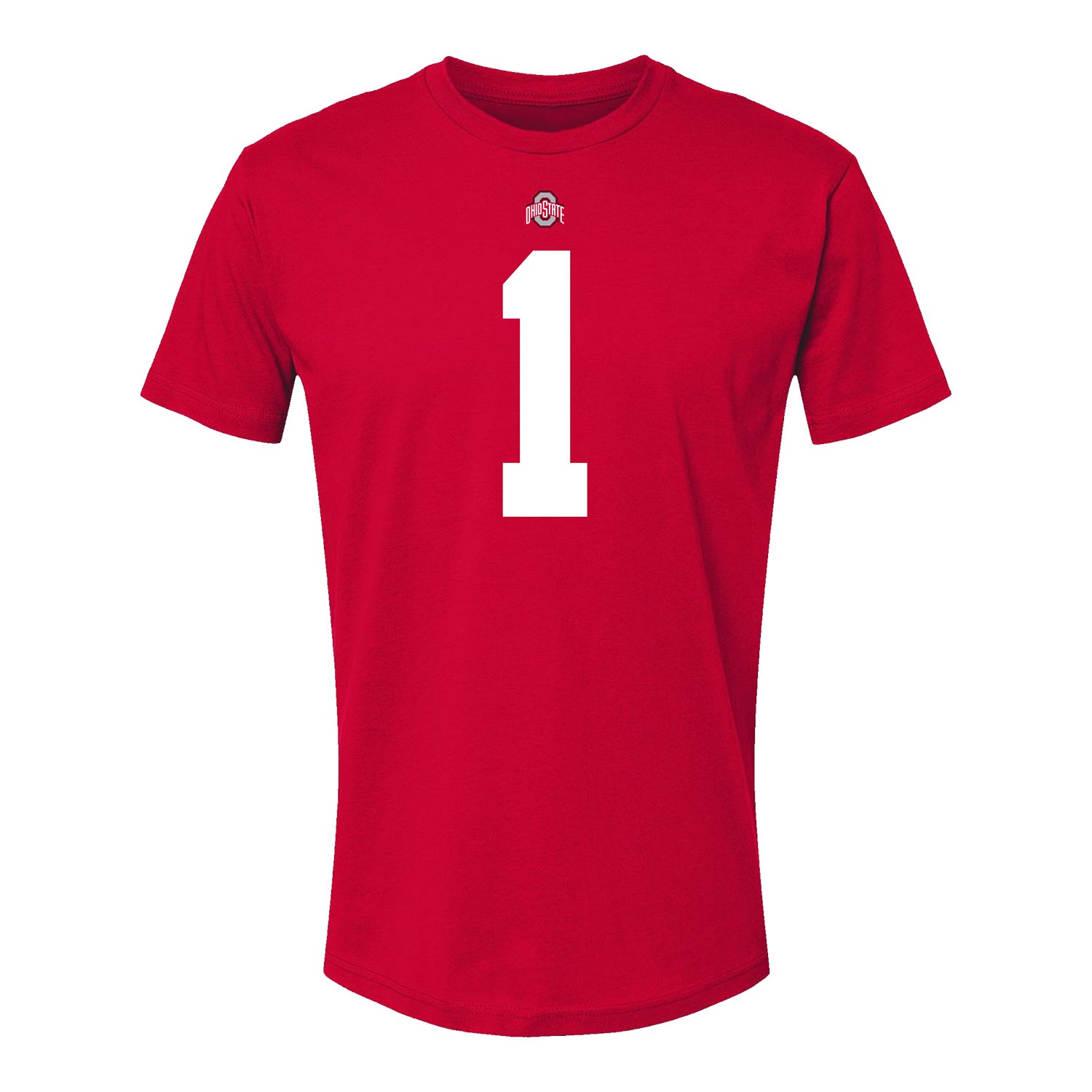 Ohio State Buckeyes Quinshon Judkins #1 Student Athlete Football T-Shirt - Front View