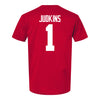 Ohio State Buckeyes Quinshon Judkins #1 Student Athlete Football T-Shirt - Back View