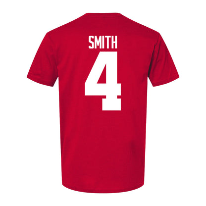 Ohio State Buckeyes Jeremiah Smith #4 Student Athlete Football T-Shirt - Back View