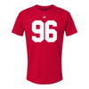 Ohio State Buckeyes Collin Johnson #96 Student Athlete Football T-Shirt - Front View