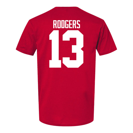 Ohio State Buckeyes Bryson Rodgers #13 Student Athlete Football T-Shirt - Back View