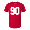 Ohio State Buckeyes Eric Mensah #90 Student Athlete Football T-Shirt - Front View