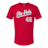Ohio State Buckeyes Baseball Student Athlete T-Shirt #46 Zach Fjelstad - Front View