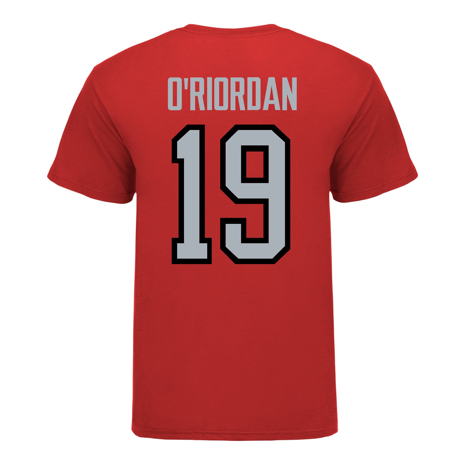 Ohio State Buckeyes Men's Volleyball Student Athlete T-Shirt #19 Jack O'Riordan - Back View