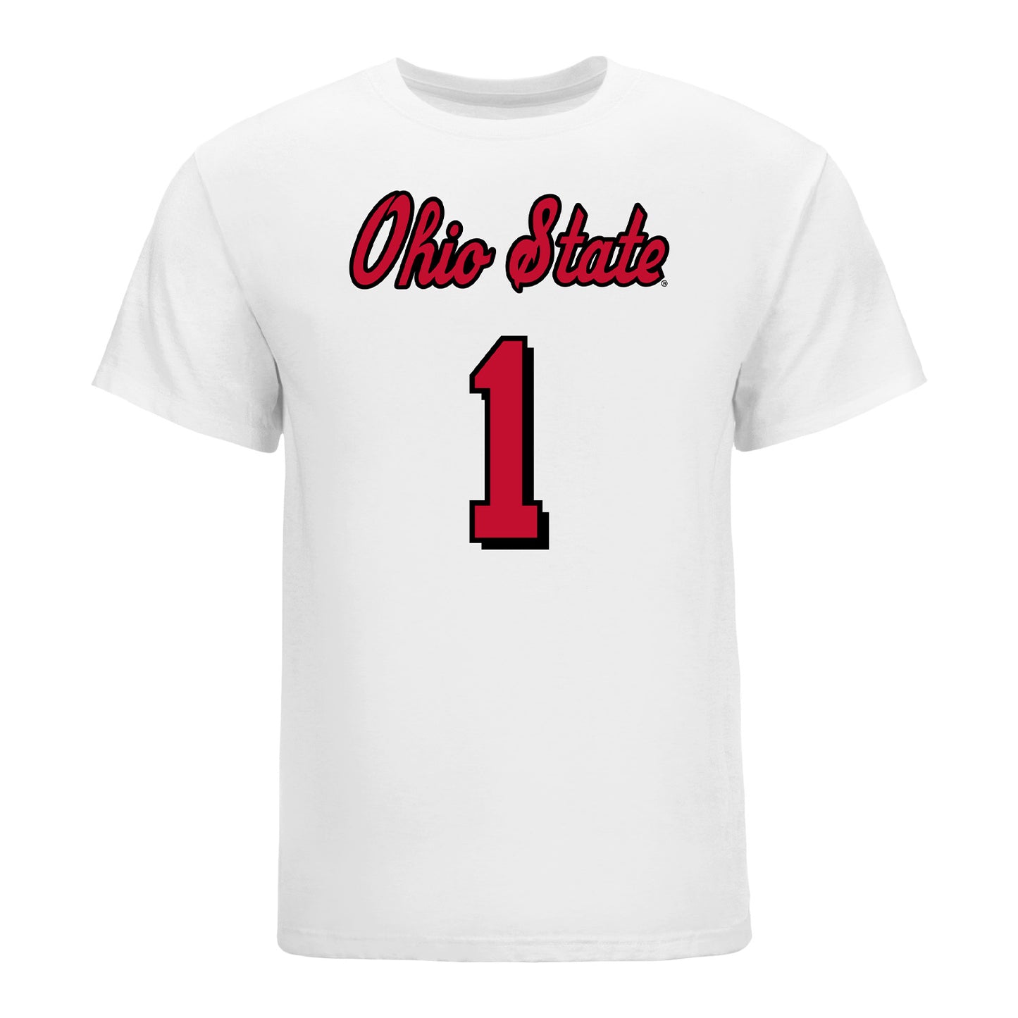 Ohio State Buckeyes Women's Volleyball Student Athlete T-Shirt #1 Ava Shankle - Front View