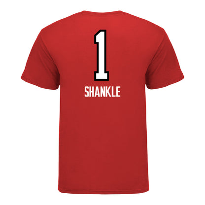 Ohio State Buckeyes Women's Volleyball Student Athlete T-Shirt #1 Ava Shankle - Back View