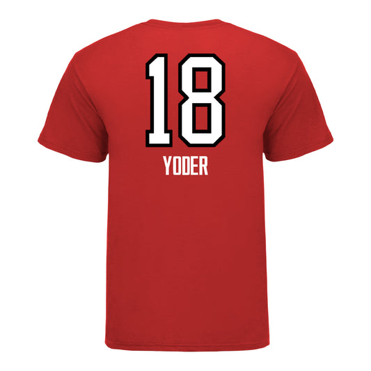 Ohio State Buckeyes Women's Volleyball Student Athlete T-Shirt #18 Abby Yoder - Back View