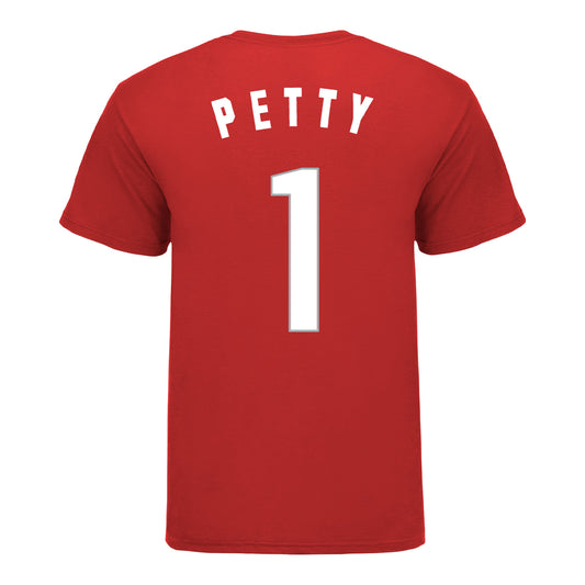 Ohio State Buckeyes Women's Basketball Student Athlete #1 Ajae Petty T-Shirt - Back View