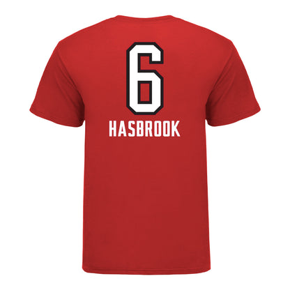 Ohio State Buckeyes Women's Volleyball Student Athlete T-Shirt #6 Olivia Hasbrook - Back View