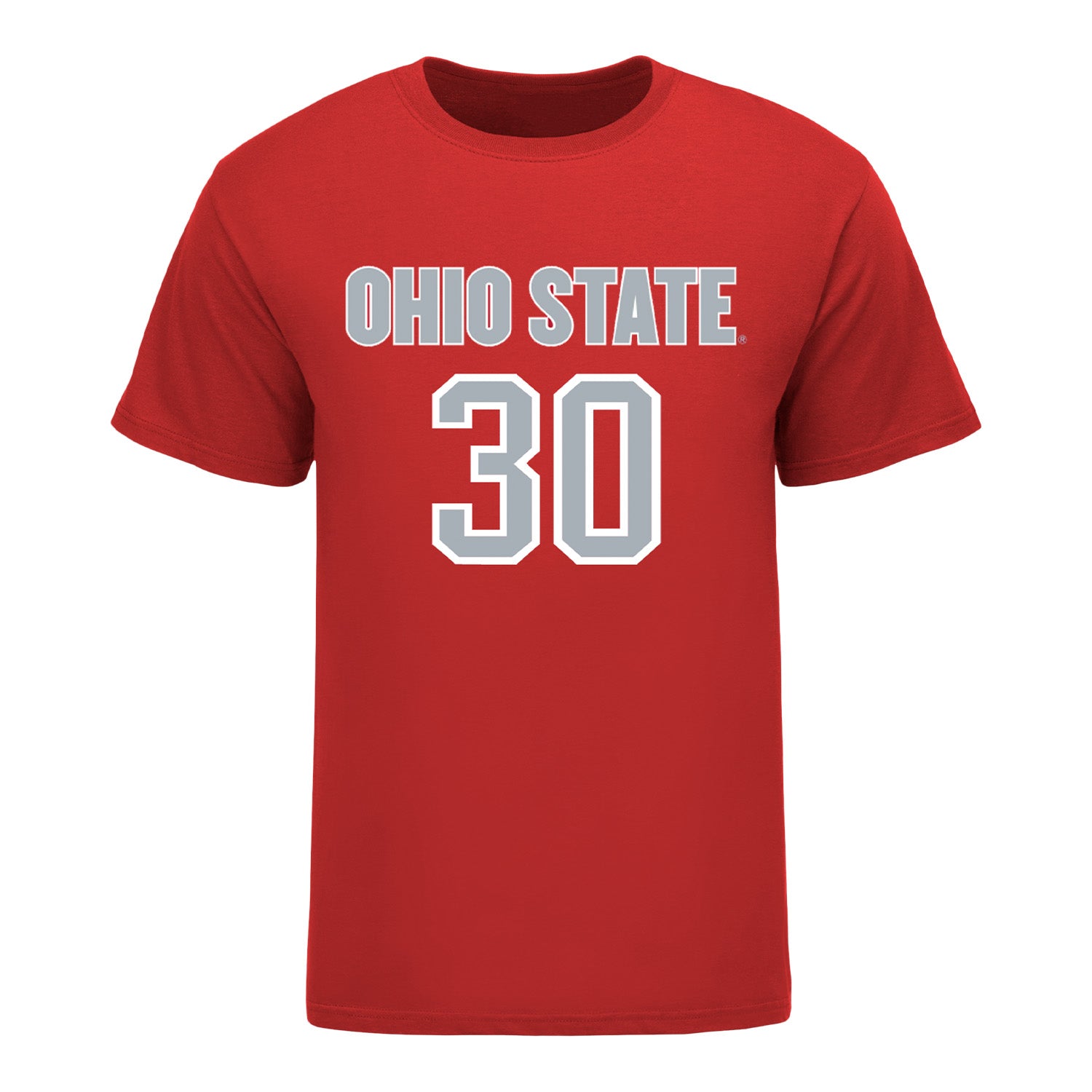 Ohio State Buckeyes Men's Soccer Student Athlete T-Shirt #30 Siggi Magnusson - Front View