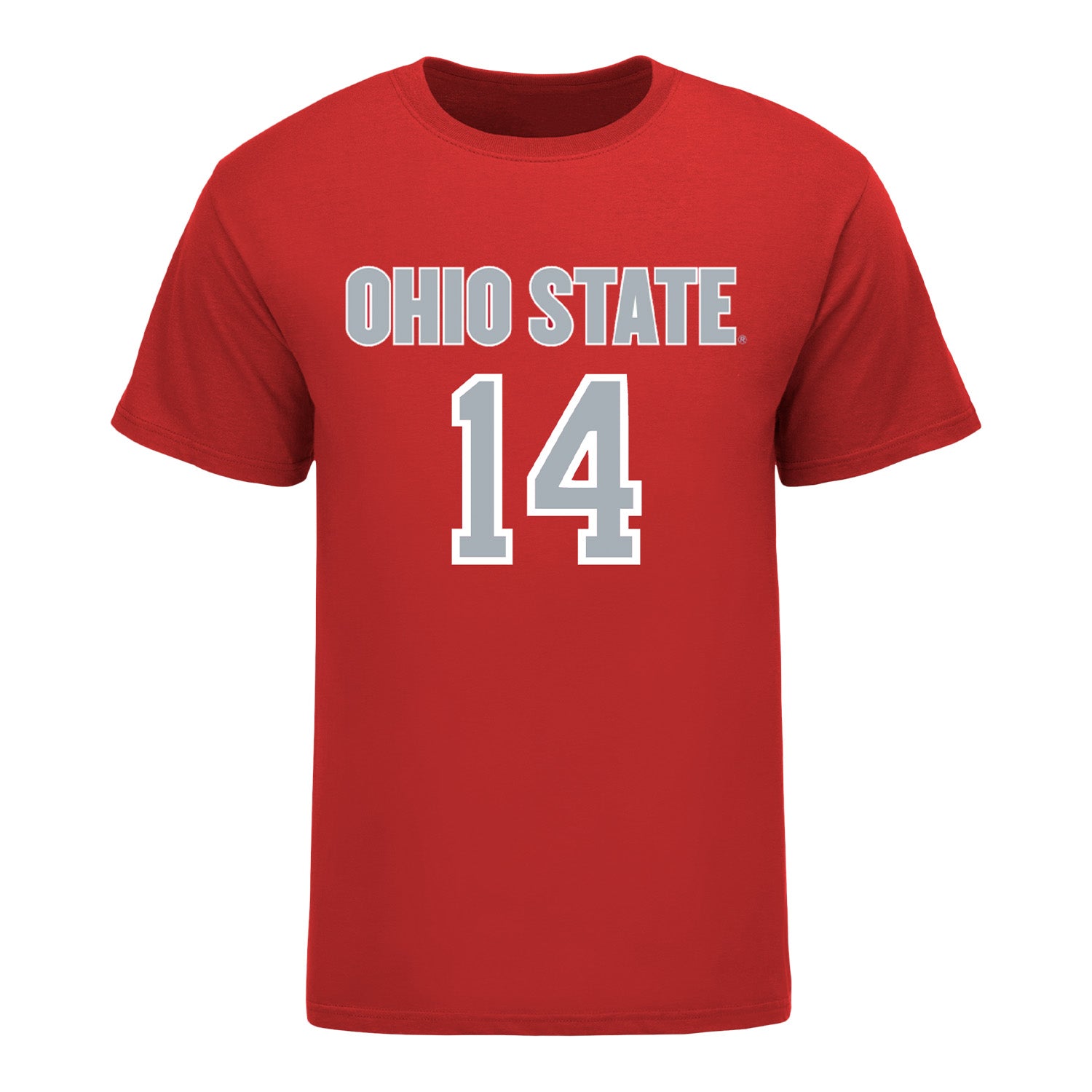 Ohio State Buckeyes Men's Soccer Student Athlete T-Shirt #14 Nick Skubis - Front View