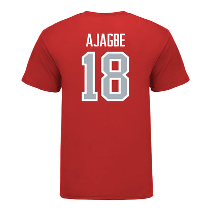 Ohio State Buckeyes Men's Soccer Student Athlete T-Shirt #18 David Ajagbe - Back View