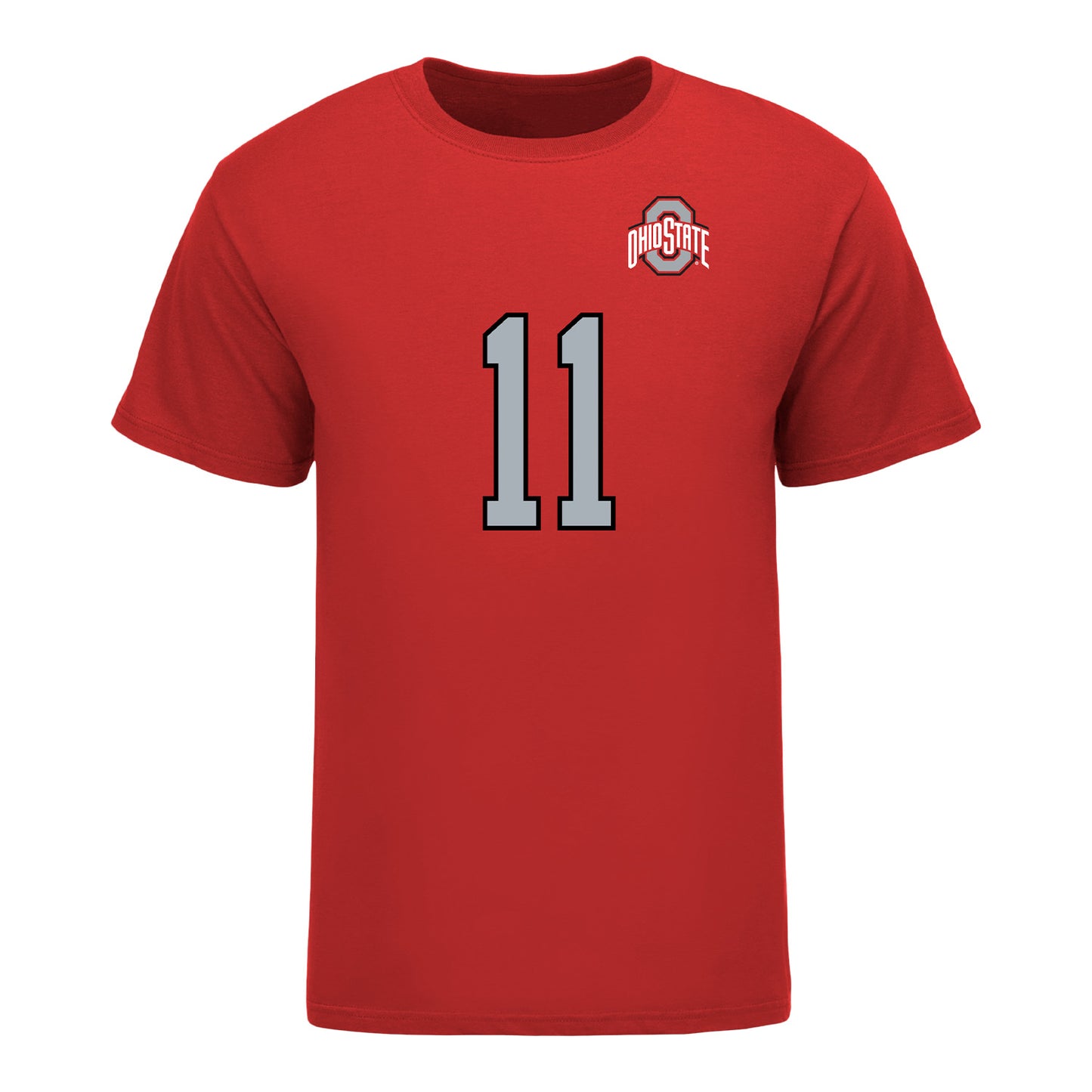 Ohio State Buckeyes Men's Volleyball Student Athlete T-Shirt #11 Ben Hutchinson - Front View