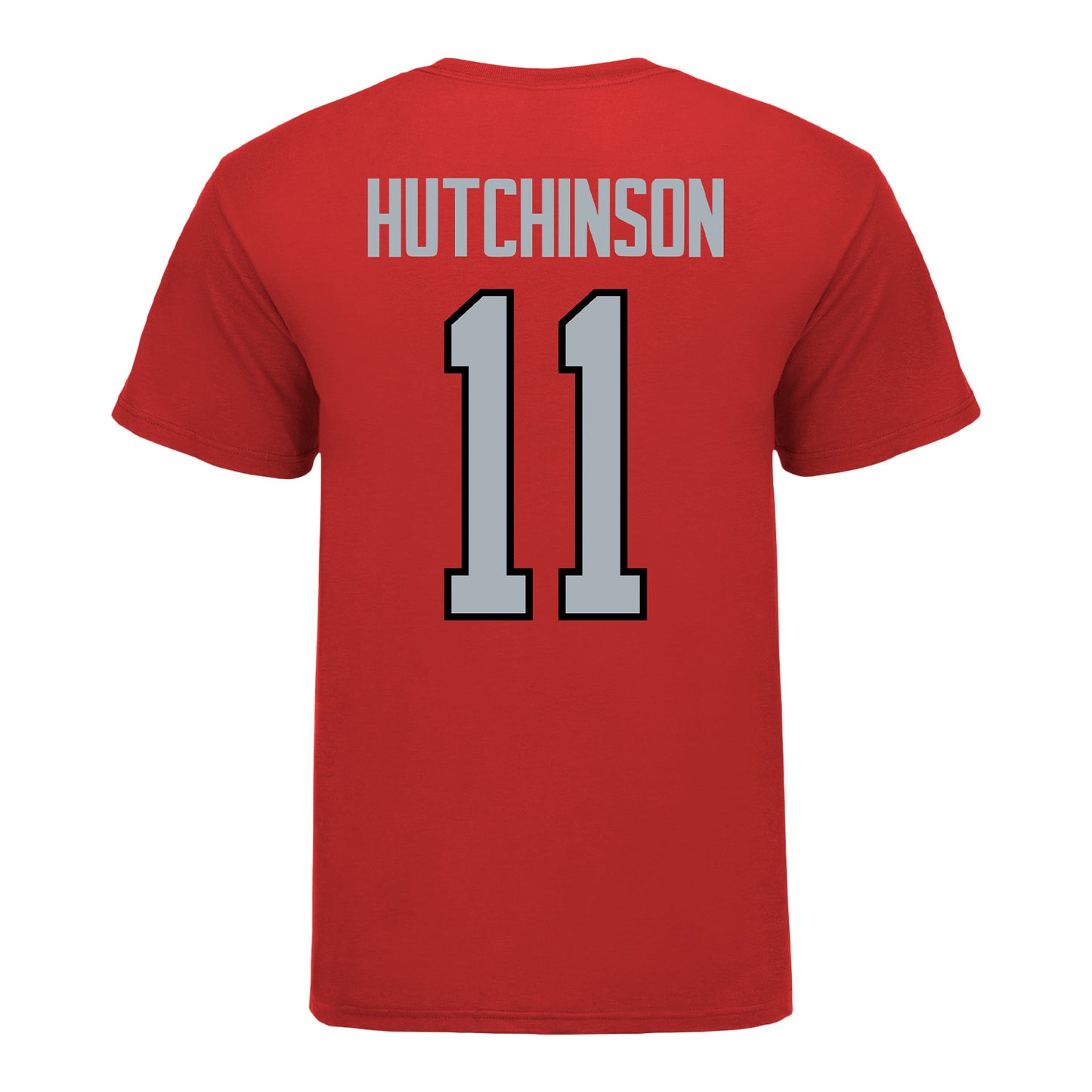 Ohio State Buckeyes Men's Volleyball Student Athlete T-Shirt #11 Ben Hutchinson - Back View