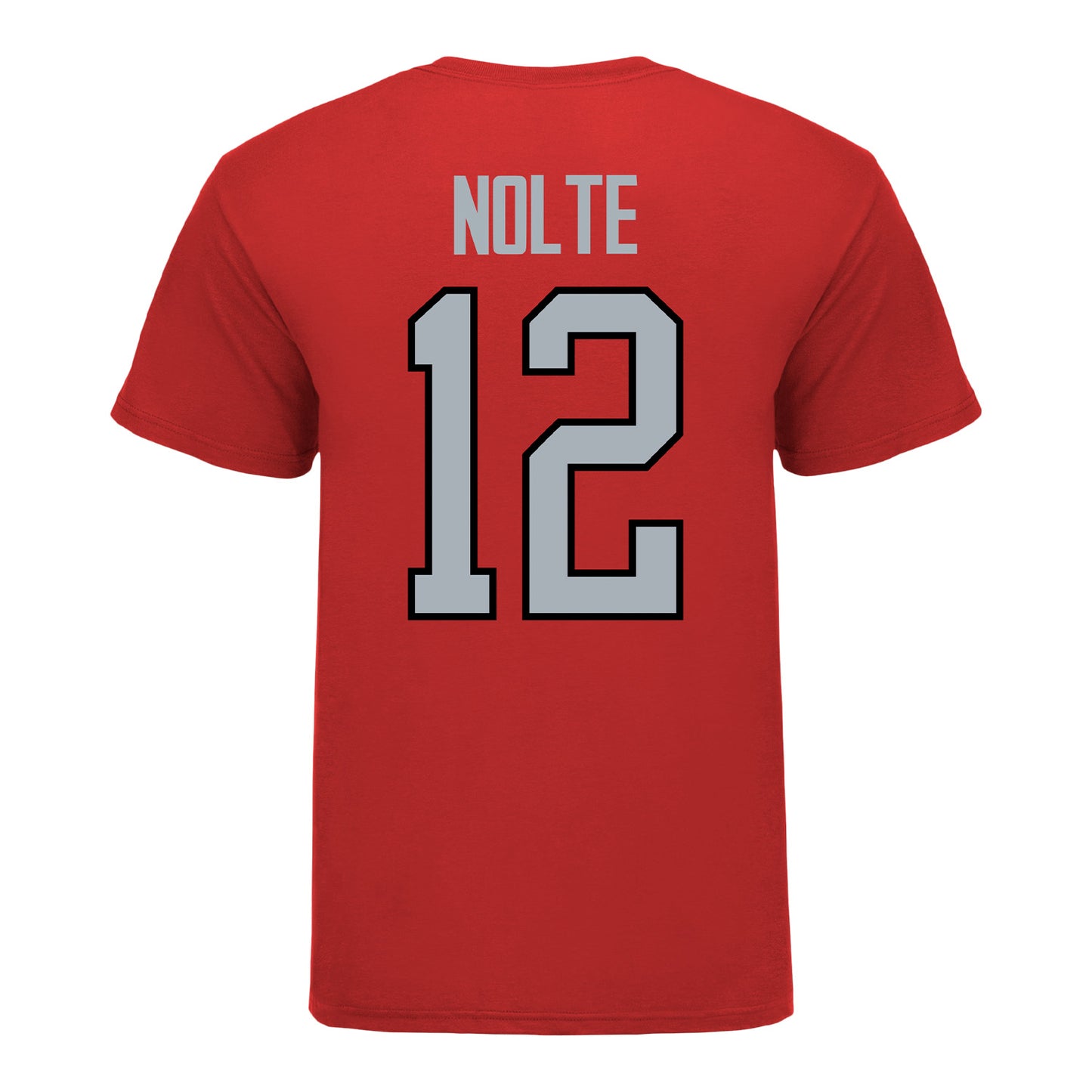 Ohio State Buckeyes Men's Volleyball Student Athlete T-Shirt #12 Ian Nolte - Back View