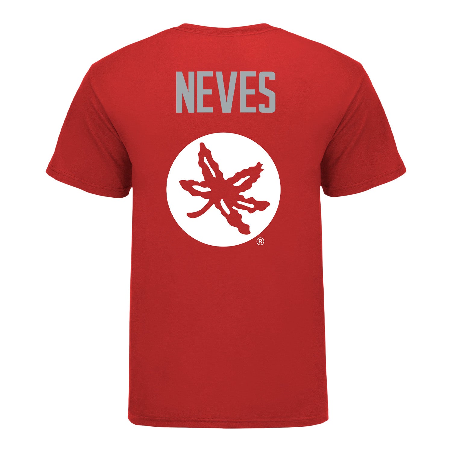 Ohio State Buckeyes Carter Neves Student Athlete Wrestling T-Shirt In Red - Back View