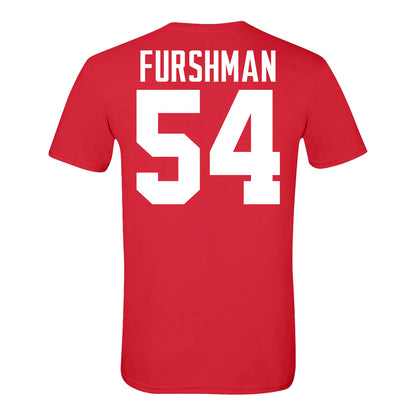 Ohio State Buckeyes #54 Dylan Furshman Student Athlete Football T-Shirt - Back View
