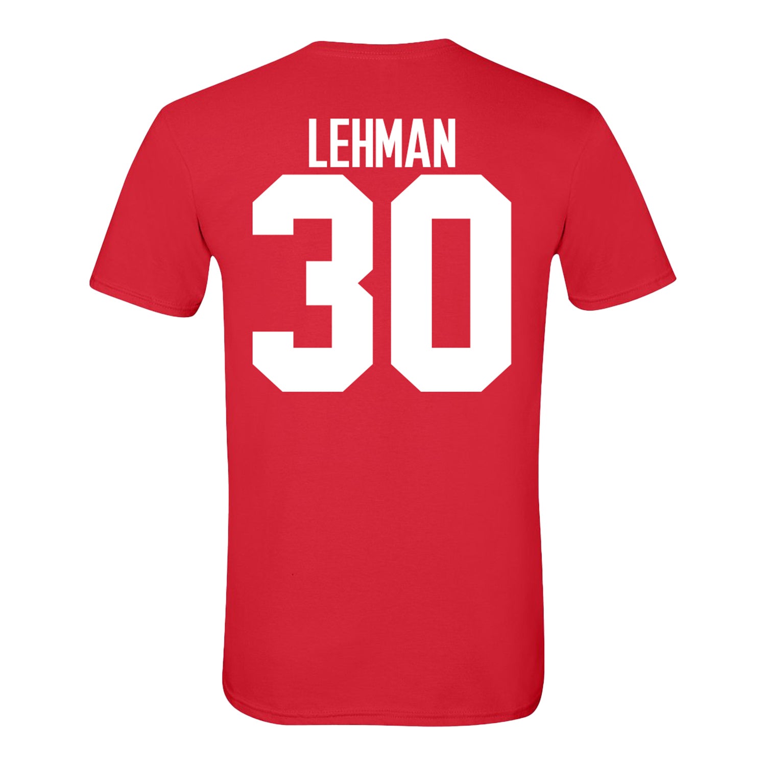 Ohio State Buckeyes Men's Lacrosse Student Athlete #30 Jack Lehman T-Shirt - Back View