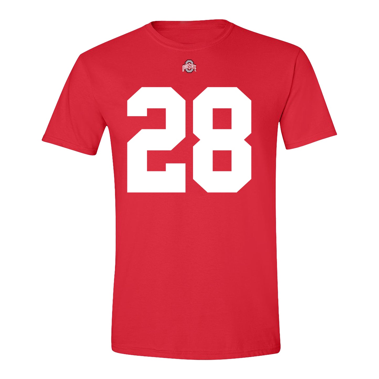 Ohio State Buckeyes Leroy Roker #28 Student Athlete Football T-Shirt - Front View