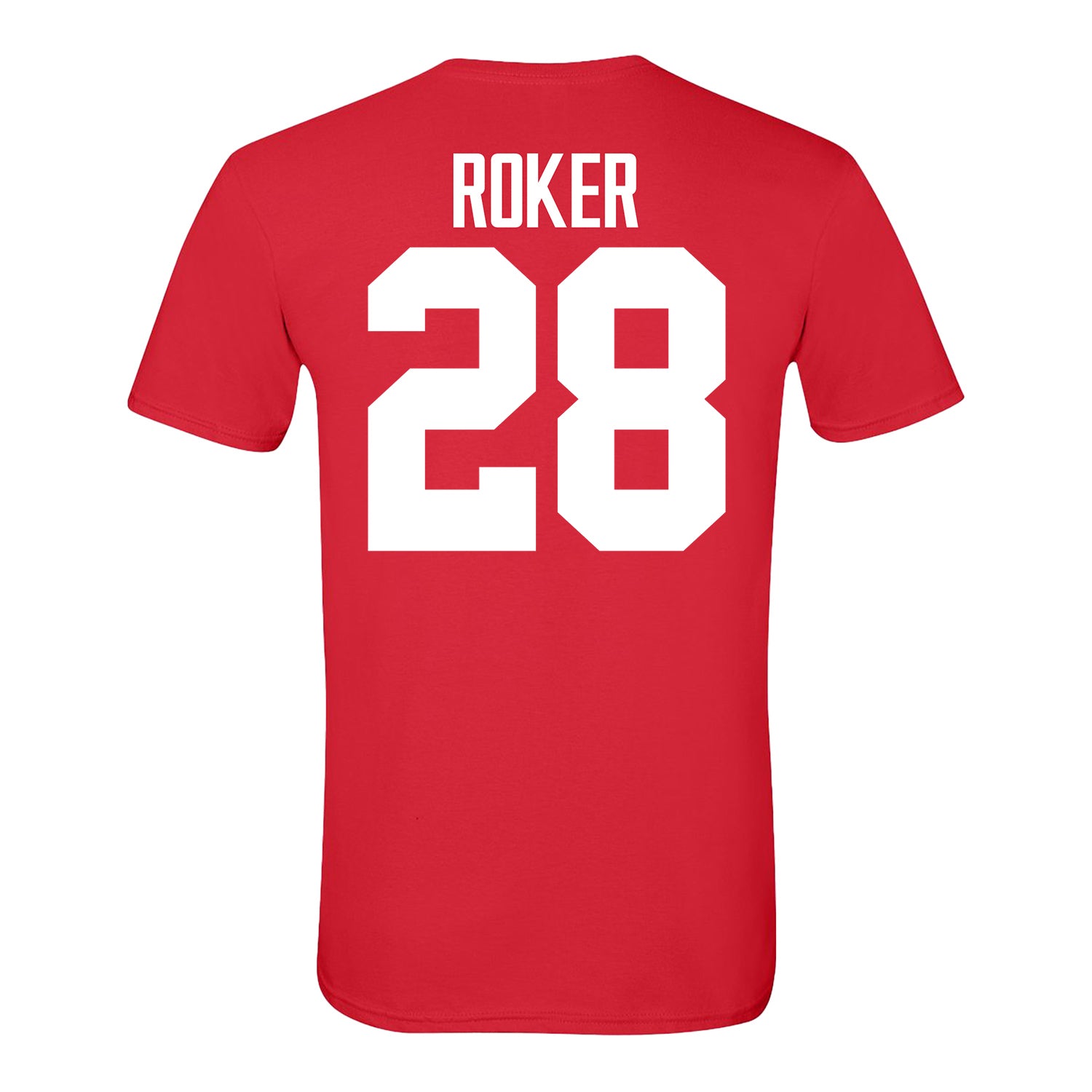 Ohio State Buckeyes Leroy Roker #28 Student Athlete Football T-Shirt - Back View