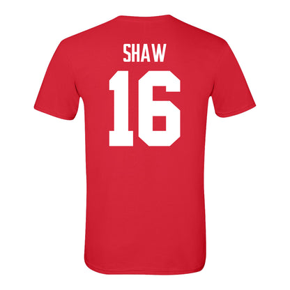 Ohio State Buckeyes #16 Dominic Shaw Student Athlete Men's Lacrosse T-Shirt