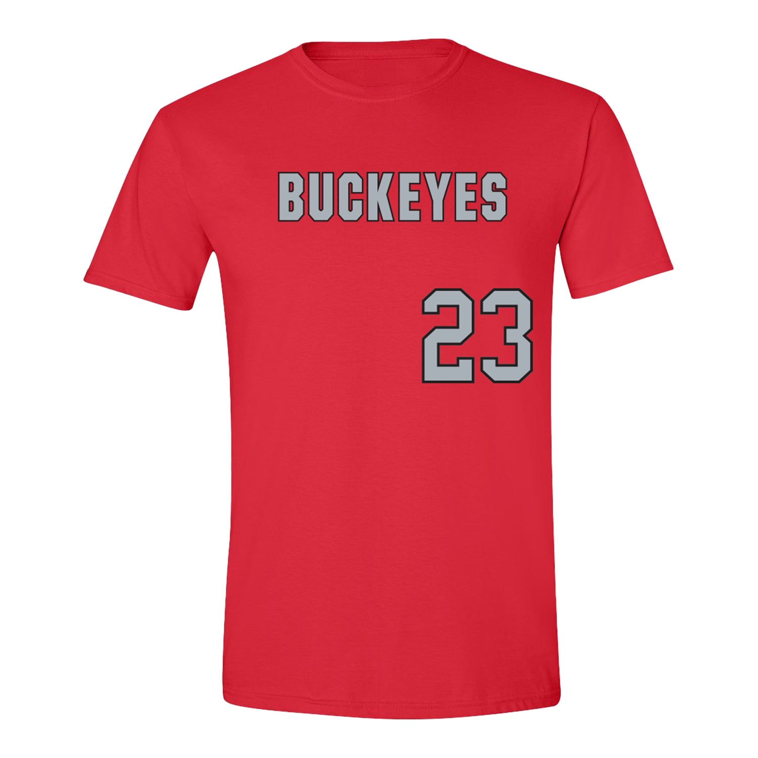 Ohio State Buckeyes Softball Student Athlete T-Shirt #23 Lorin Boutte - Front View