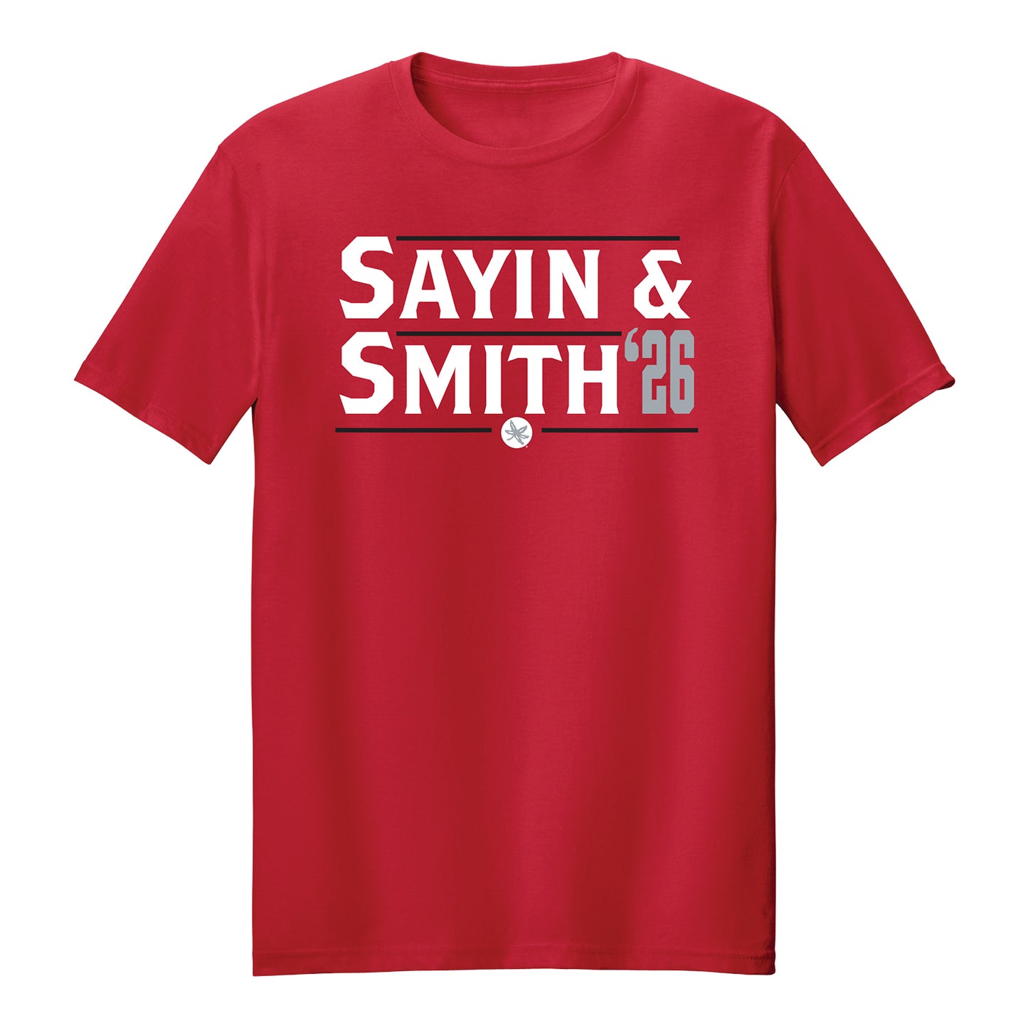 Ohio State Buckeyes Football Student Athlete #10 Julian Sayin and #4 Jeremiah Smith 2026 Campaign T-Shirt