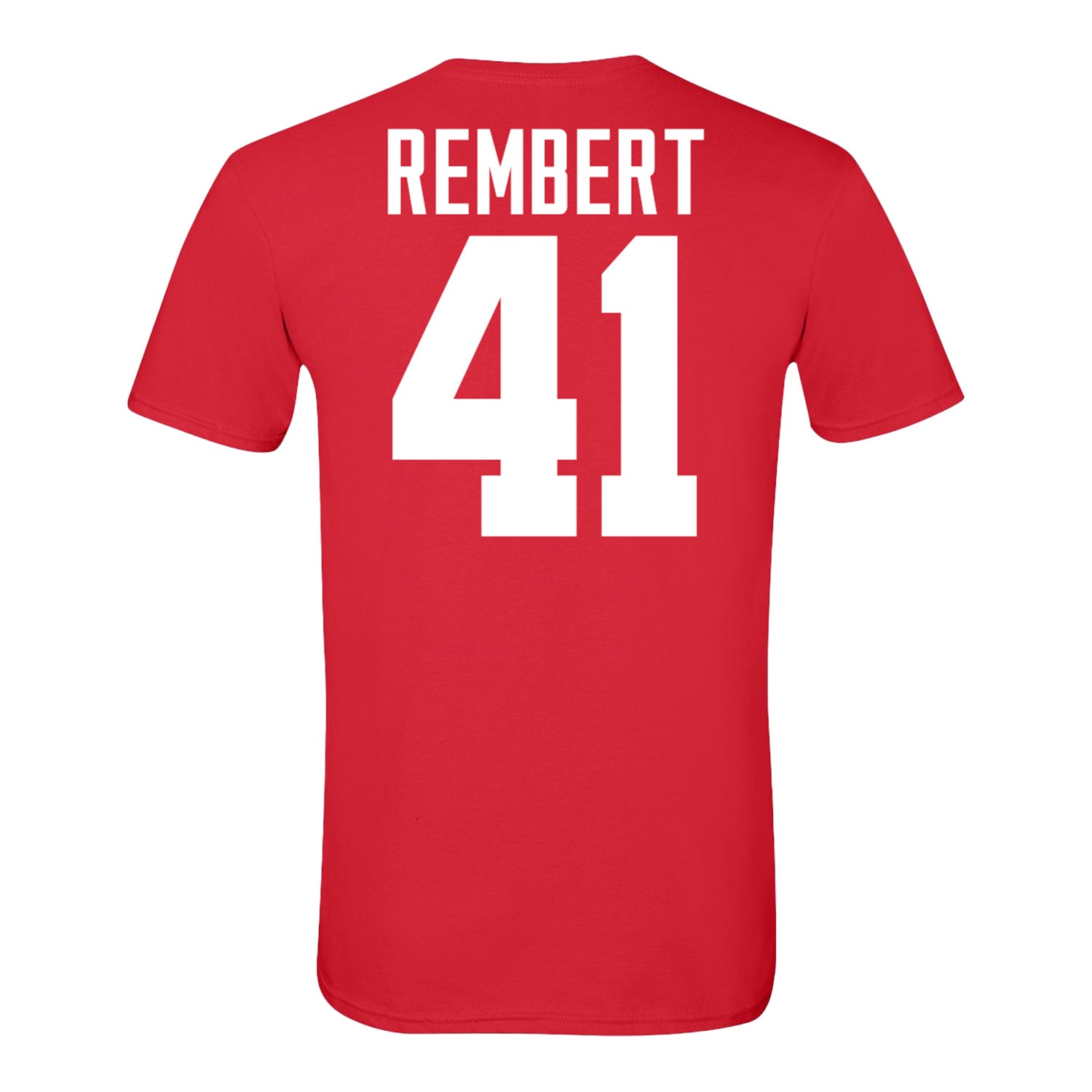 Ohio State Buckeyes #41 Braxton Rembert Student Athlete Football T-Shirt - Back