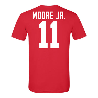 Ohio State Buckeyes #11 Terry Moore Jr. Student Athlete Football T-Shirt - Back