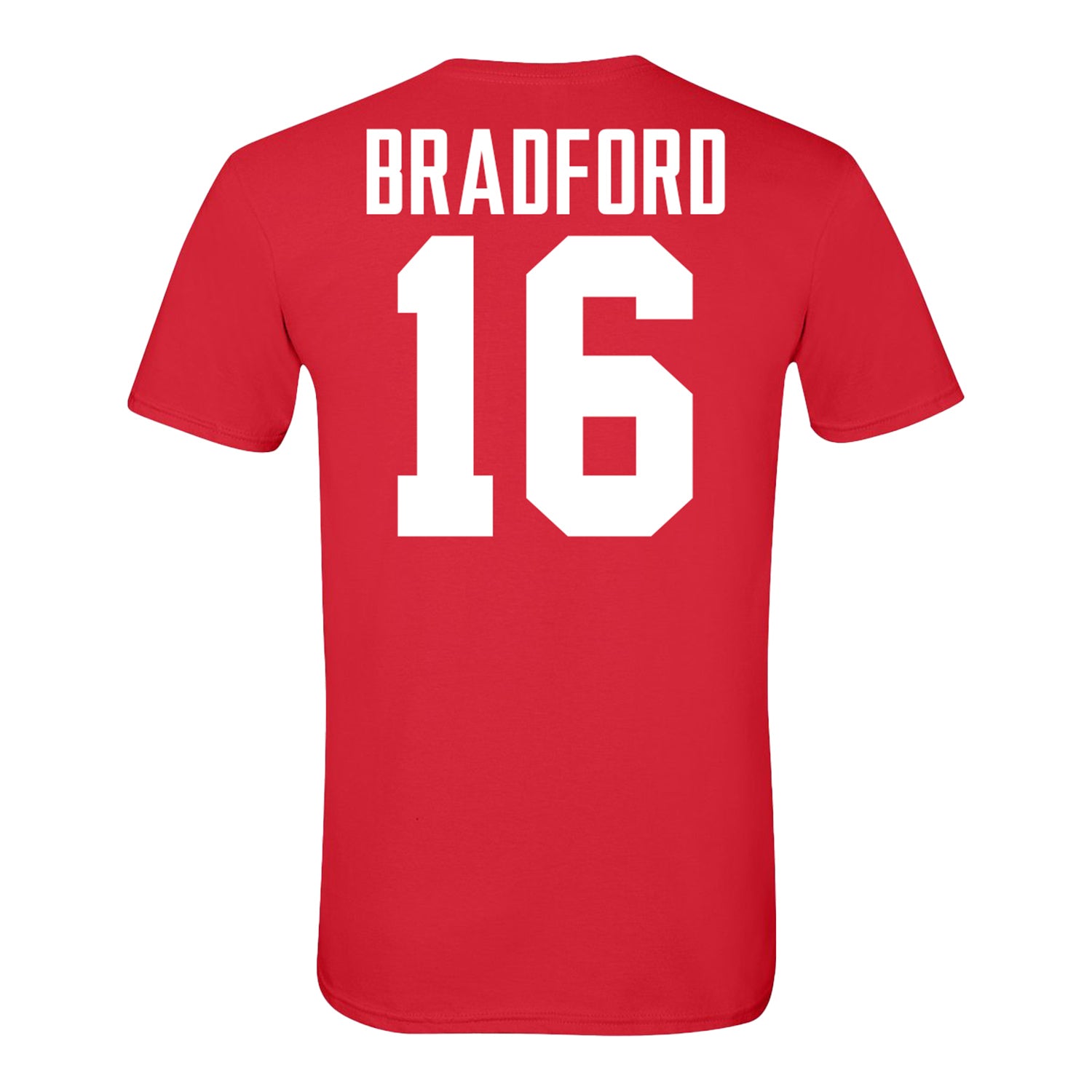 Ohio State Buckeyes #16 Blaine Bradford Student Athlete Football T-Shirt - Back