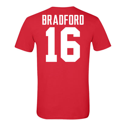 Ohio State Buckeyes #16 Blaine Bradford Student Athlete Football T-Shirt - Back