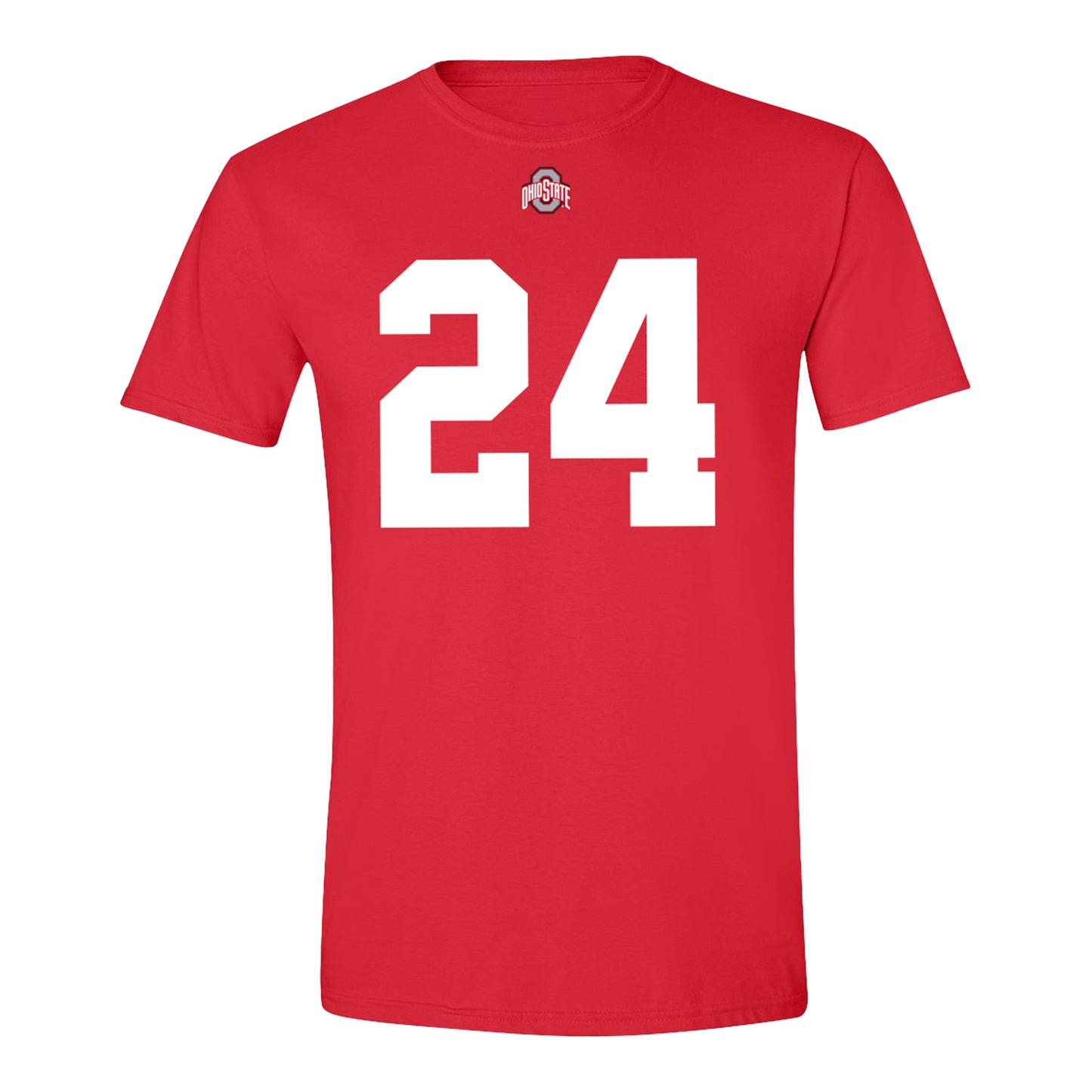 Ohio State Buckeyes #24 Jakobi Jackson Student Athlete Football T-Shirt - Front