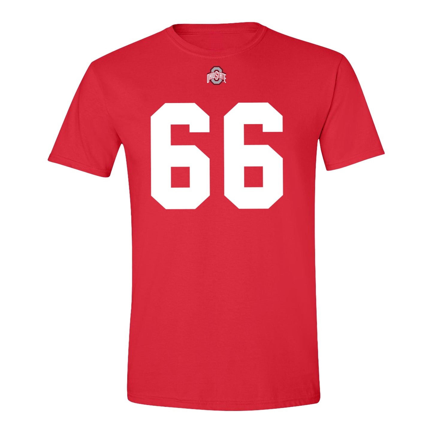Ohio State Buckeyes #66 Landry Brede Student Athlete Football T-Shirt - Front