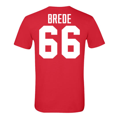Ohio State Buckeyes #66 Landry Brede Student Athlete Football T-Shirt - back