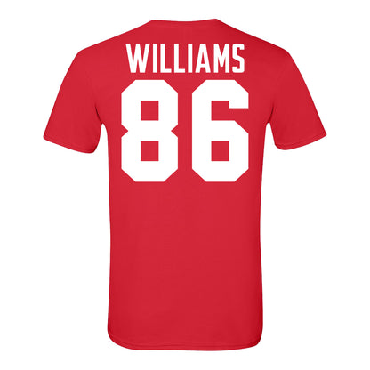 Ohio State Buckeyes #86 Mason Williams Student Athlete Football T-Shirt - back